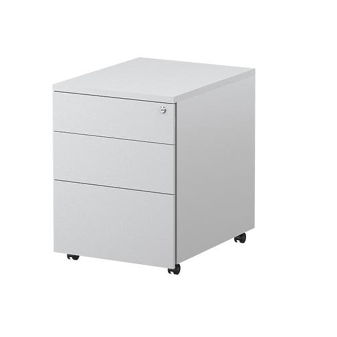 Steelco - Line Range Mobile Pedestal White Satin 615H x 390W x 500D