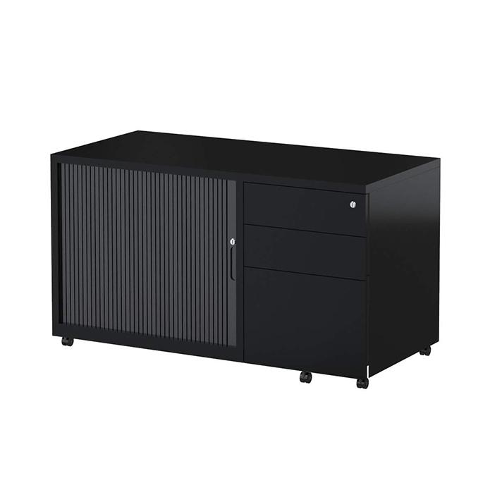 Steelco - Line Range Trimline Mobile Caddy Black Satin Left