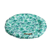 PaWz Pet Cool Gel Mat Cat Round Bed Dog Bolster Waterproof Self-cooling Pads Summer Blue- Floral Round