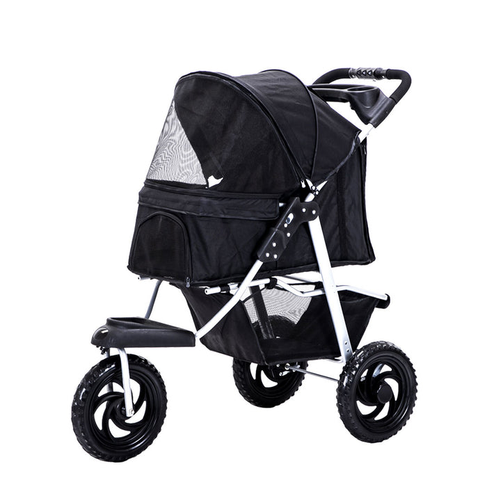 3 wheel dog stroller PaWz 3 Wheels Foldable Large Pet Stroller