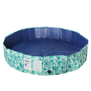 PaWz Portable Pet Swimming Pool Kids Dog Washing Bathtub Outdoor Foldable 160 Avocado
