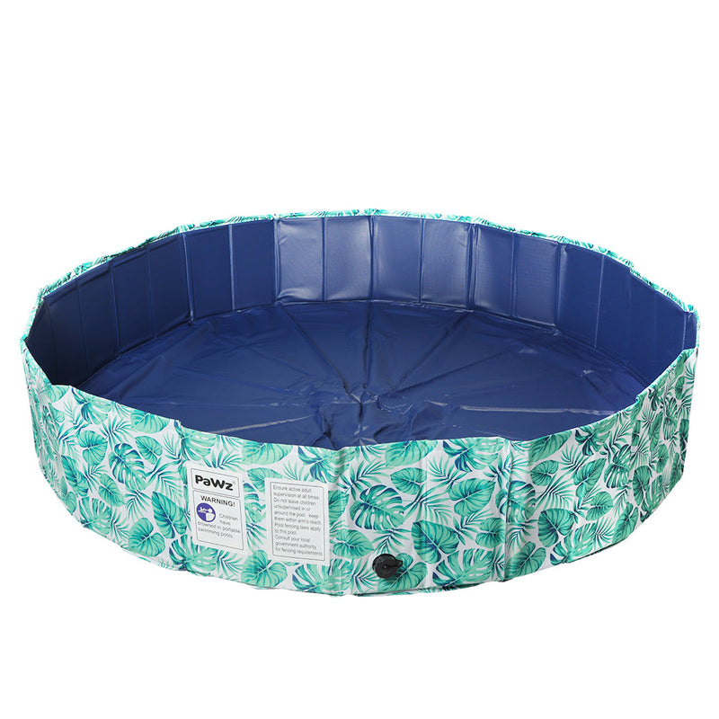 PaWz Portable Pet Swimming Pool Kids Dog Washing Bathtub Outdoor Foldable 160 Avocado