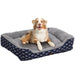 PaWz Pet Dog Cat Bed Deluxe Soft Cushion Lining Warm Kennel Navy Anchor L