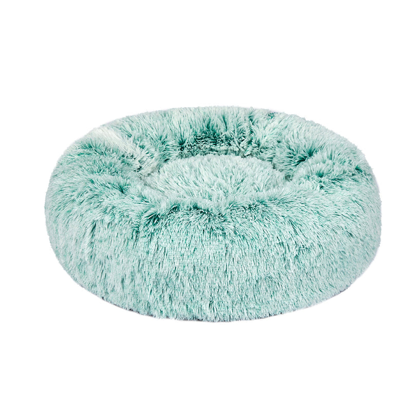 PaWz Pet Beds Dog Cat Soft Warm Kennel Round Calming Nest Cave Teal
