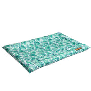 PaWz Pet Cool Gel Mat Cat Rectangle Bed Dog Bolster Waterproof Self-cooling Pads Summer Blue- Floral Rectangle