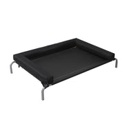 PaWz Elevated Pet Bed Dog Puppy Cat Trampoline Hammock Raised Heavy Duty Black Medium