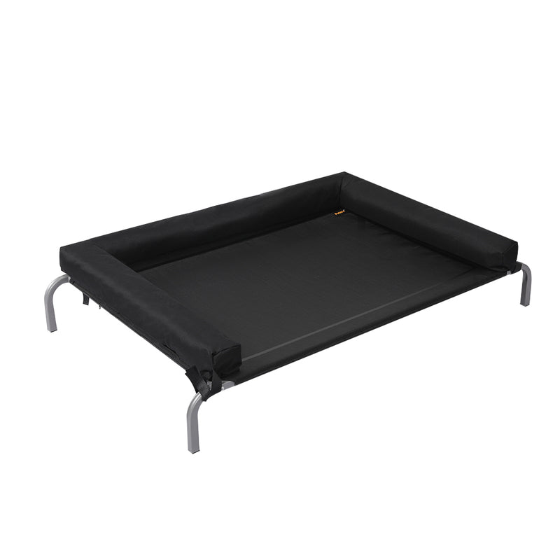 PaWz Elevated Pet Bed Dog Puppy Cat Trampoline Hammock Raised Heavy Duty Black Medium