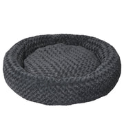 PaWz Calming Dog Bed Warm Soft Plush Pet Cat Cave Washable Portable Dark Gray