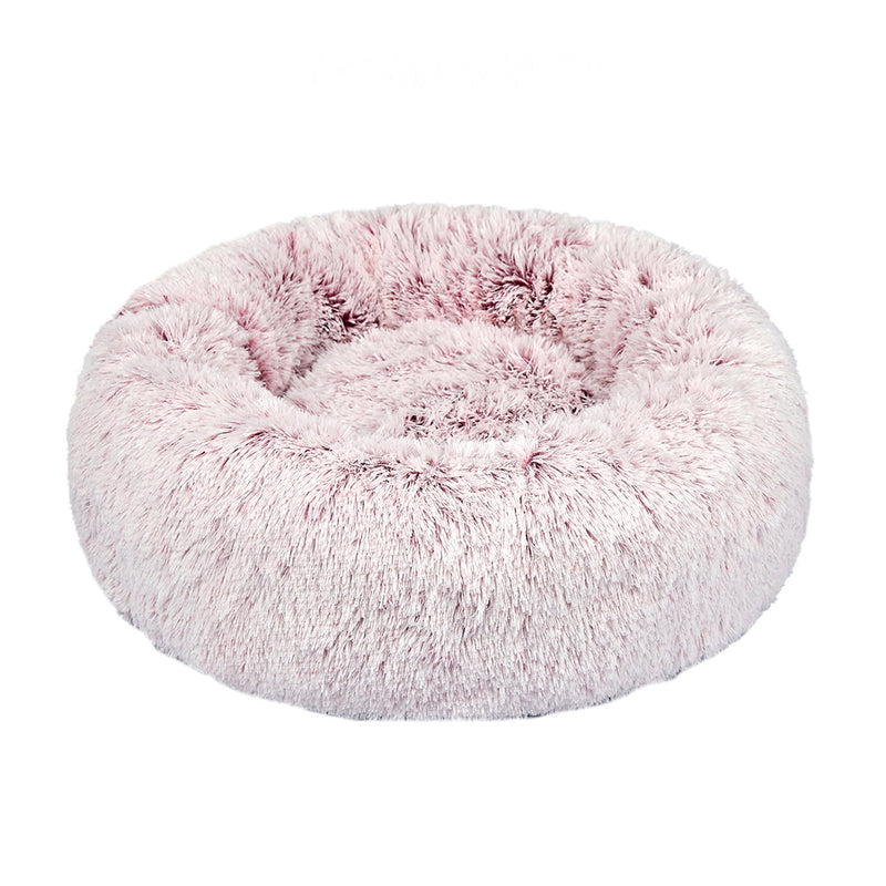 PaWz Pet Bed Cat Dog Donut Nest Soft Plush Kennel XXL Pink
