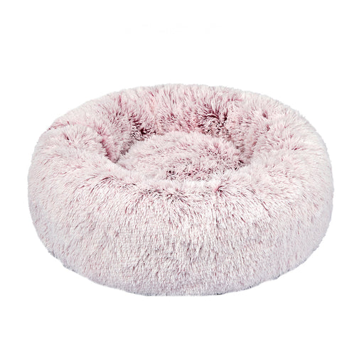 PaWz Pet Bed Cat Dog Donut Nest Soft Plush Kennel XXL Pink