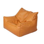 Marlow Bean Bag Chair Cover PU Indoor Home Game Lounger Seat Lazy Sofa Large Brown