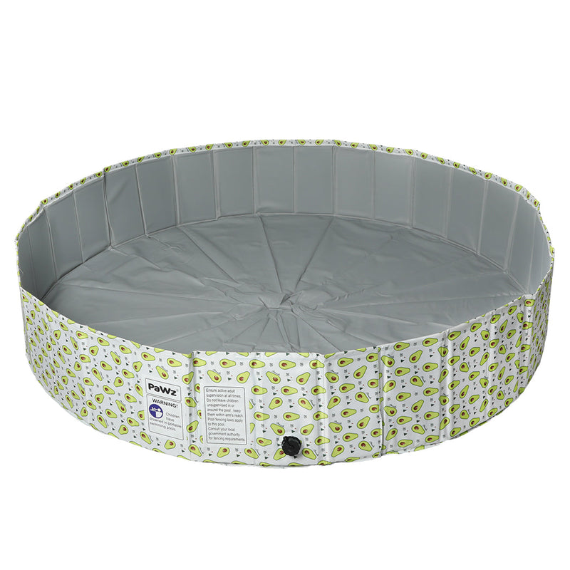 PaWz Portable Pet Swimming Pool Kids Dog Washing Bathtub Outdoor Foldable 160 Palm leaves