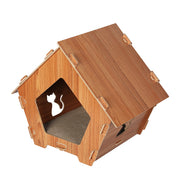 PaWz Cat Scratcher Scratching Board Corrugated Cardboard Condo House Large B