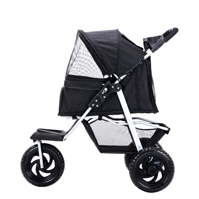 dog stroller nz PaWz 3 Wheels Foldable Large Pet Stroller
