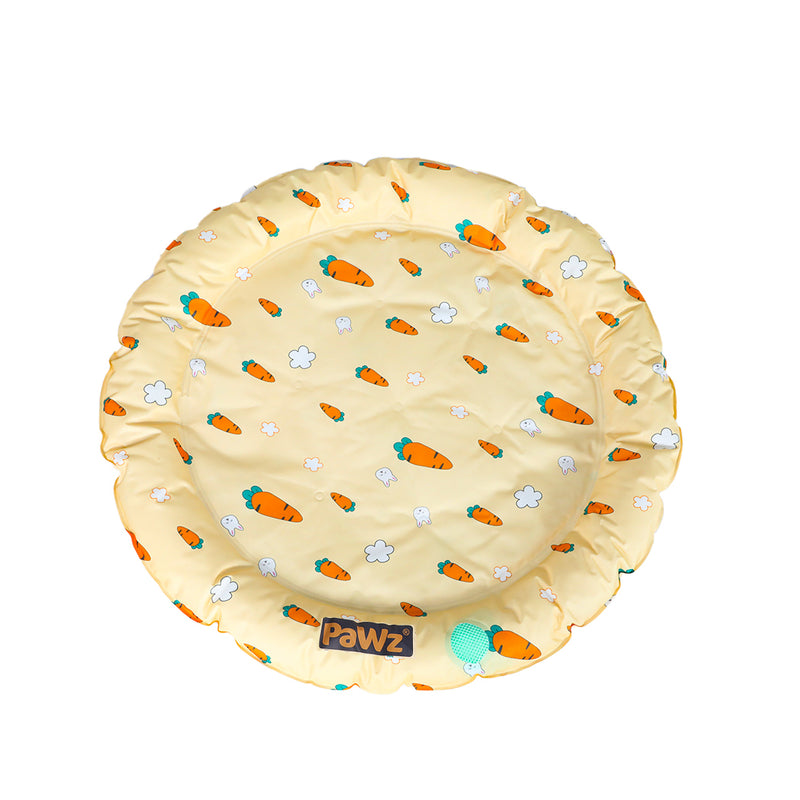 PaWz Pet Cool Gel Mat Cat Round Bed Dog Bolster Waterproof Self-cooling Pads Summer