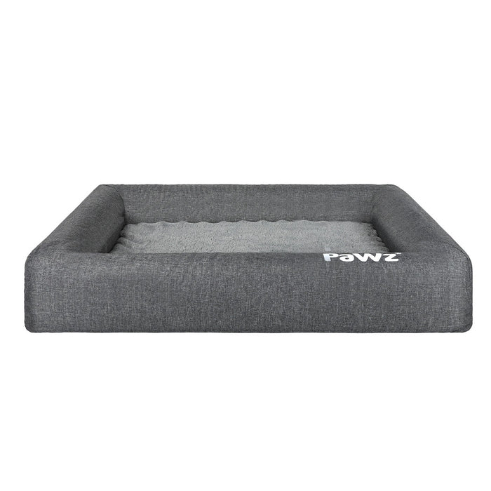 PaWz Memory Foam Pet Bed Calming Dog Cushion Orthopedic Mat Washable Removable L
