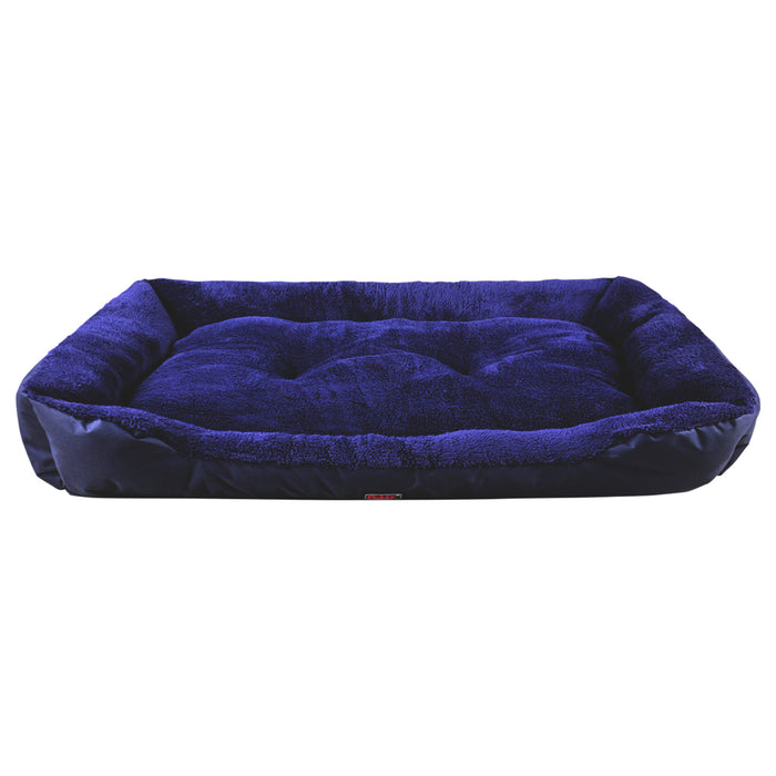 PaWz Pet Bed Mattress Dog Cat Pad Mat Cushion Soft Winter Warm Blue