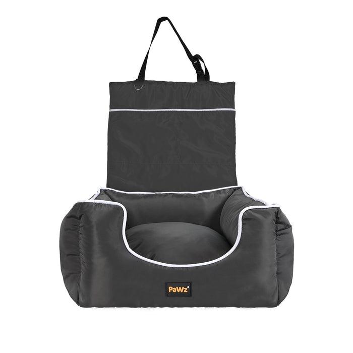 PaWz Dog Car Booster Seat Belt Pet Backrest Safe Protector Waterproof Travel Bed