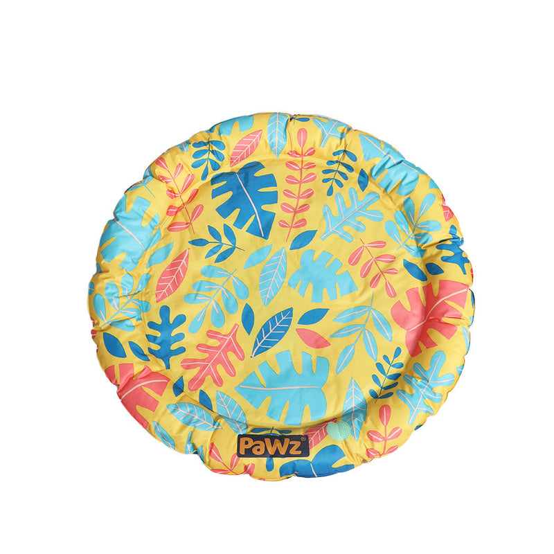 PaWz Pet Cool Gel Mat Cat Round Bed Dog Bolster Waterproof Self-cooling Pads Summer