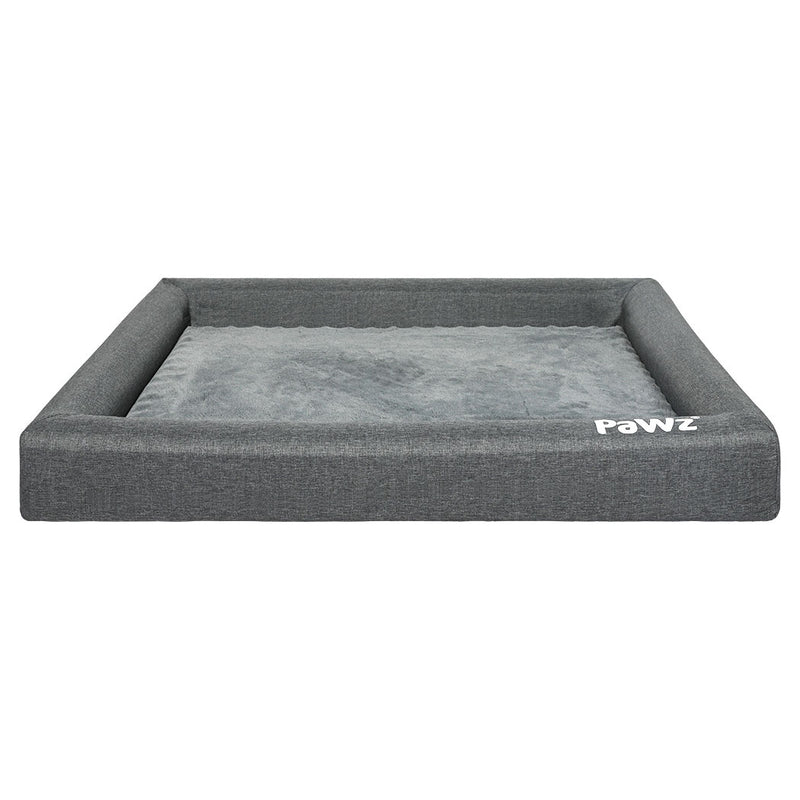 PaWz Memory Foam Pet Bed Calming Dog Cushion Orthopedic Mat Washable Removable L