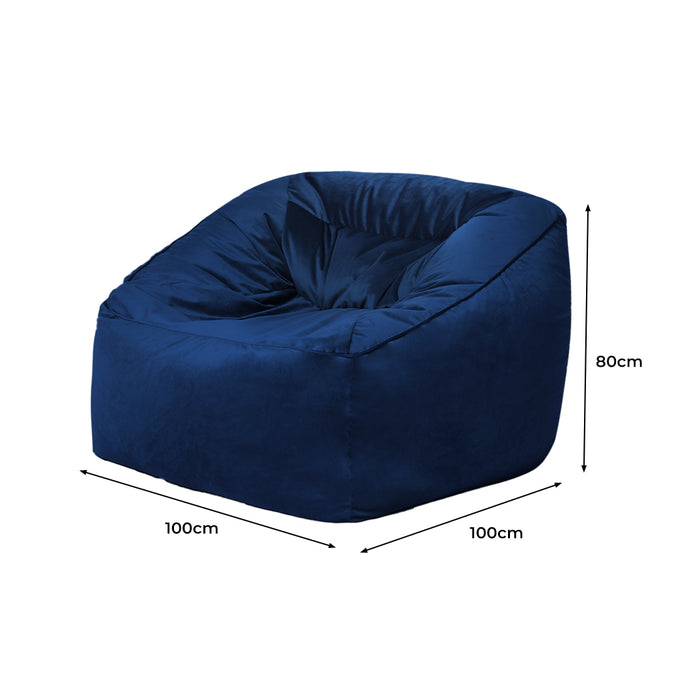 Marlow Bean Bag Chair Cover Soft Velevt Home Game Seat Lazy Sofa Cover Large