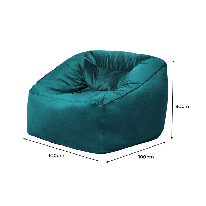 Marlow Bean Bag Chair Cover Soft Velevt Home Game Seat Lazy Sofa Cover Large