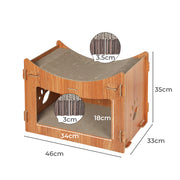 PaWz Cat Scratcher Scratching Board Corrugated Cardboard Condo House Large