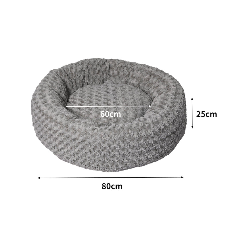 PaWz Calming Dog Bed Warm Soft Plush Pet Cat Cave Washable Portable