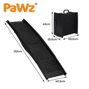 PaWz Dog Ramp For Car Suv Travel Stair Step Foldable Portable Lightweight Ladder