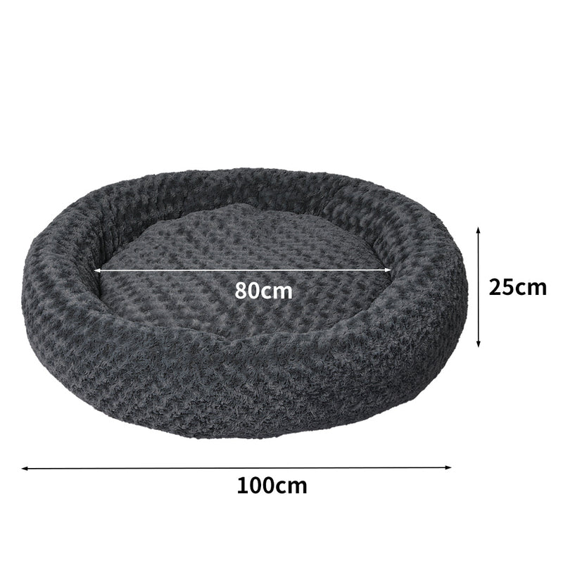 PaWz Calming Dog Bed Warm Soft Plush Pet Cat Cave Washable Portable