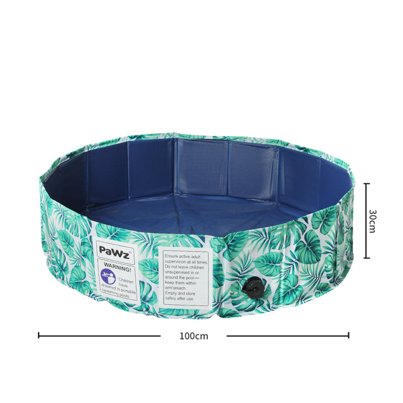PaWz Portable Pet Swimming Pool Kids Dog Washing Bathtub Outdoor Foldable