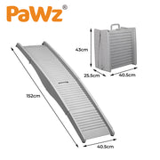 PaWz Dog Ramp For Car Suv Travel Stair Step Foldable Portable Lightweight Ladder
