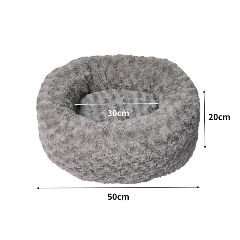 PaWz Calming Dog Bed Warm Soft Plush Pet Cat Cave Washable Portable
