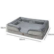 PaWz Memory Foam Pet Sofa Bed Cushion Dog Mat Washable Removable Orthopedic