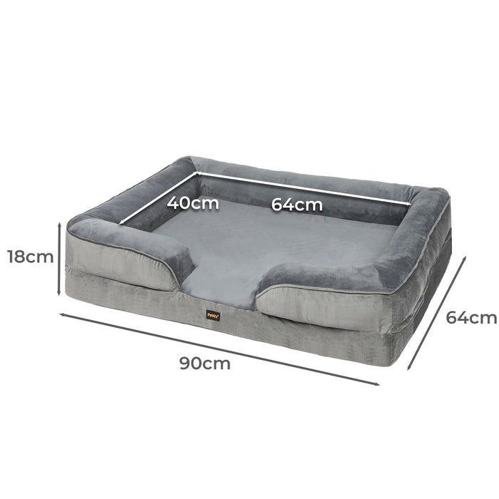 PaWz Memory Foam Pet Sofa Bed Cushion Dog Mat Washable Removable Orthopedic