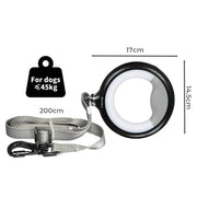 PaWz LED Dog Leash Lead Walking Rope Flashlight Heavy Duty 45kg Capacity White