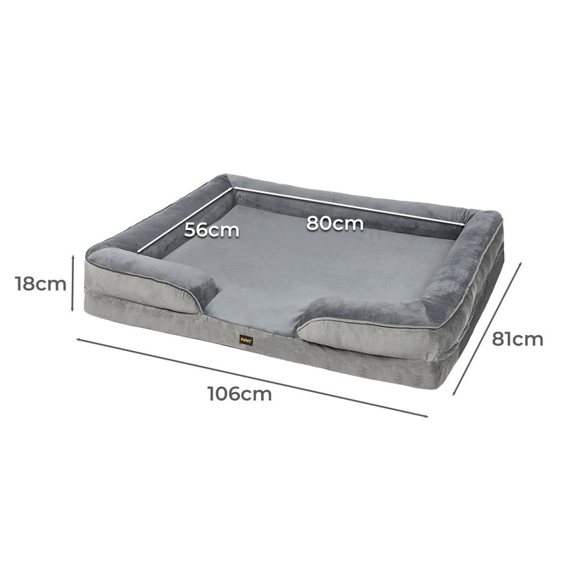 PaWz Memory Foam Pet Sofa Bed Cushion Dog Mat Washable Removable Orthopedic