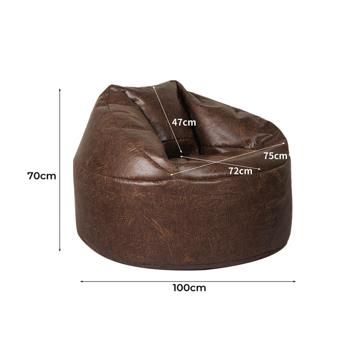 Marlow Bean Bag Chair Cover PU Indoor Home Game Lounger Seat Lazy Sofa Large Bean Bag