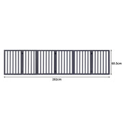 PaWz Wooden Pet Gate Dog Fence Safety Stair Barrier Security Door 6 Panels
