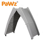 PaWz Dog Ramp For Car Suv Travel Stair Step Foldable Portable Lightweight Ladder