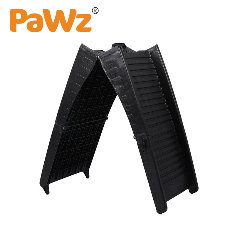 PaWz Dog Ramp For Car Suv Travel Stair Step Foldable Portable Lightweight Ladder