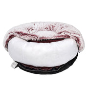 PaWz Pet Bed Cat Dog Donut Nest Soft Plush Kennel