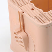 PaWz Foldable Cat Litter Box Tray Enclosed Kitty Toilet Hood Hair Grooming