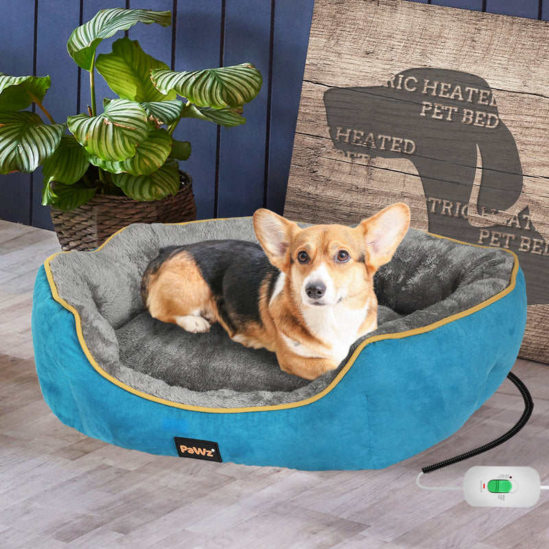 PaWz Electric Pet Heater Bed Heated Mat Cat Dog Heat Blanket Removable Cover