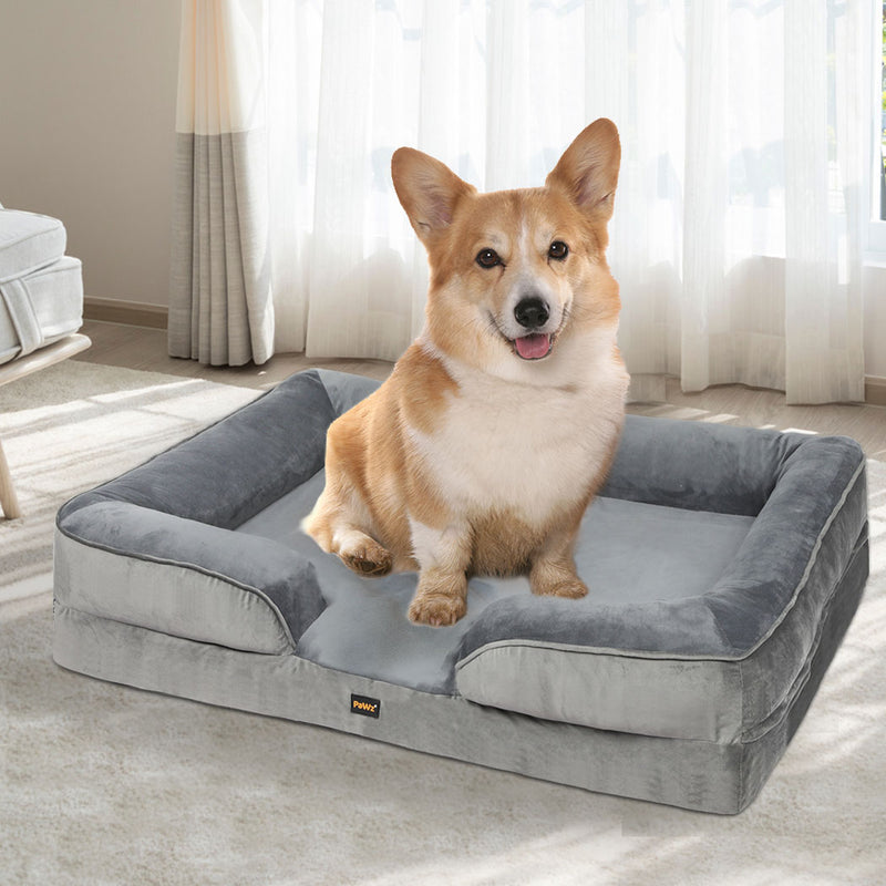 PaWz Memory Foam Pet Sofa Bed Cushion Dog Mat Washable Removable Orthopedic