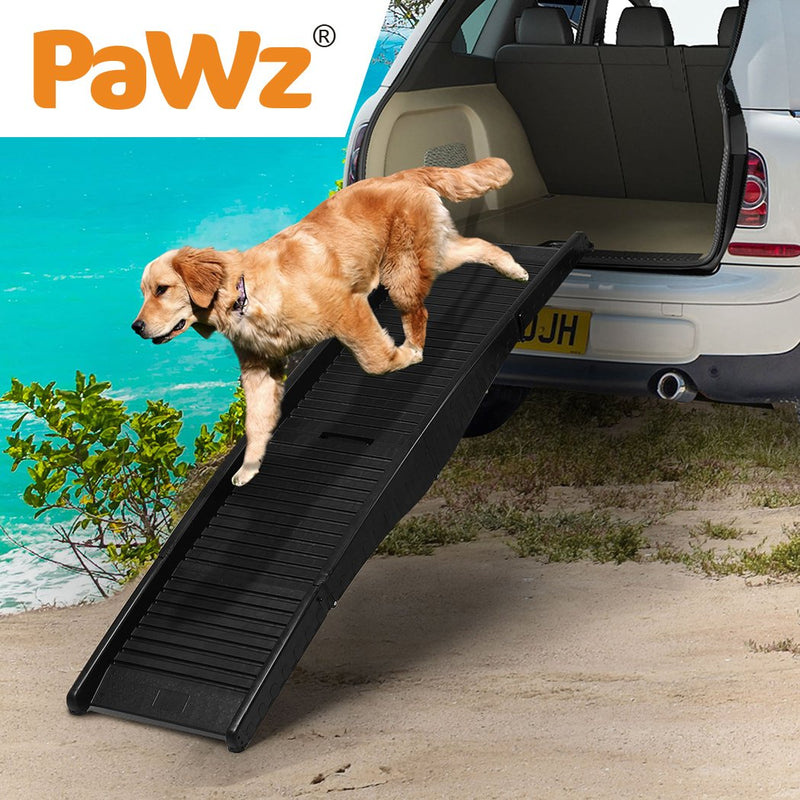 PaWz Dog Ramp For Car Suv Travel Stair Step Foldable Portable Lightweight Ladder