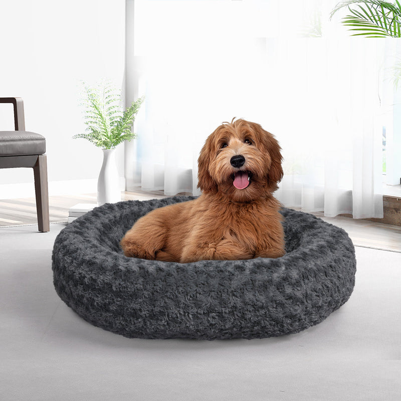 PaWz Calming Dog Bed Warm Soft Plush Pet Cat Cave Washable Portable