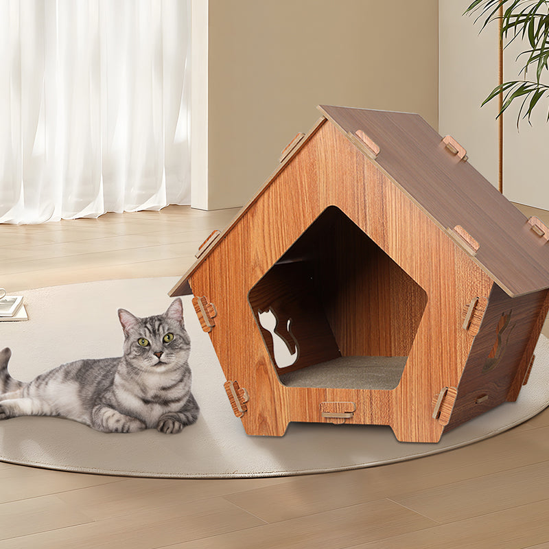 PaWz Cat Scratcher Scratching Board Corrugated Cardboard Condo House Large