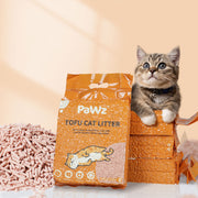 PaWz 2.5kg Tofu Cat Litter Clumping Flushable Fast Super Absorben Natural x2