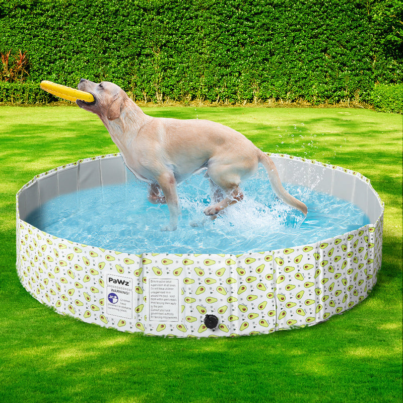 PaWz Portable Pet Swimming Pool Kids Dog Washing Bathtub Outdoor Foldable